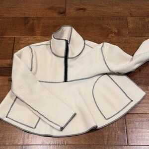 Urban Outfitters Kids Cream Jacket with Gray Accents